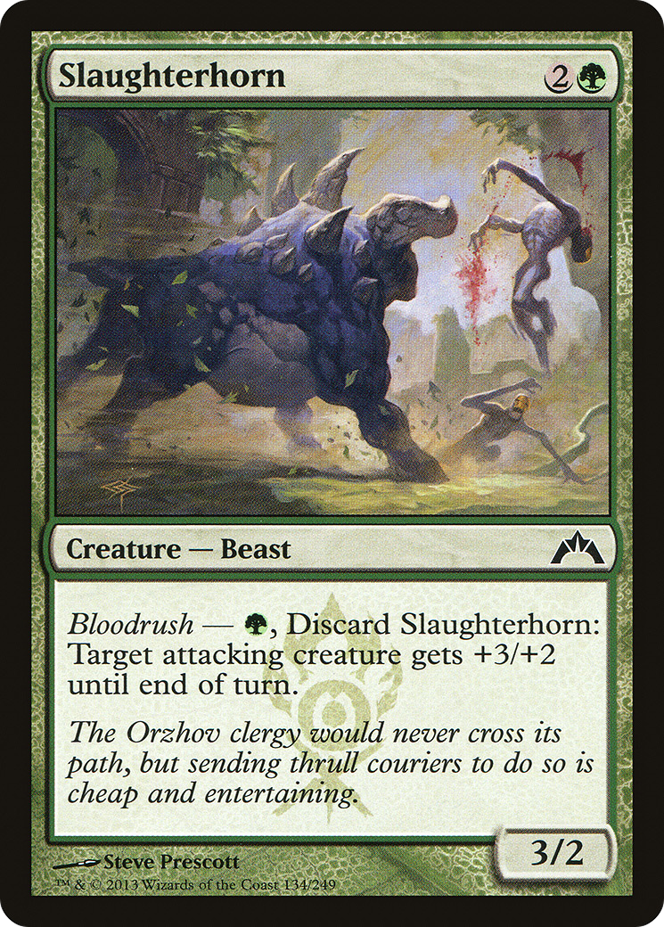Slaughterhorn (GTC-134) - Gatecrash - Premium MTG Single from Wizards of the Coast - Just $0.08! Shop now at Game Crave Tournament Store
