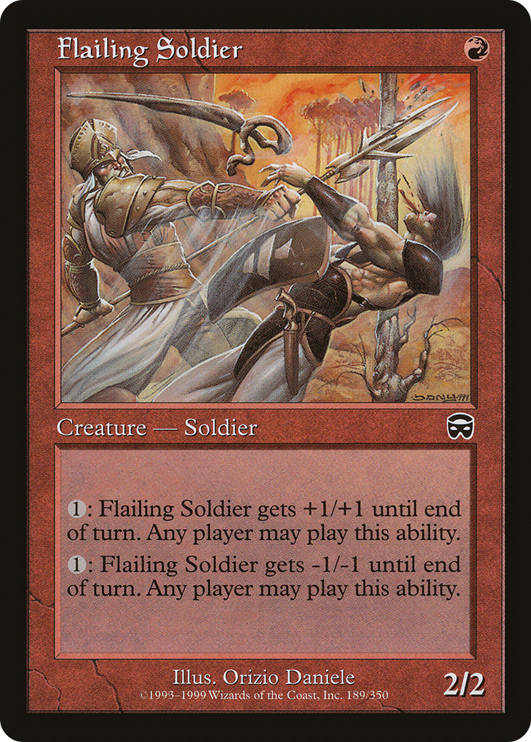 Flailing Soldier (MMQ-189) - Mercadian Masques Foil - Premium MTG Single from Wizards of the Coast - Just $0.17! Shop now at Game Crave Tournament Store