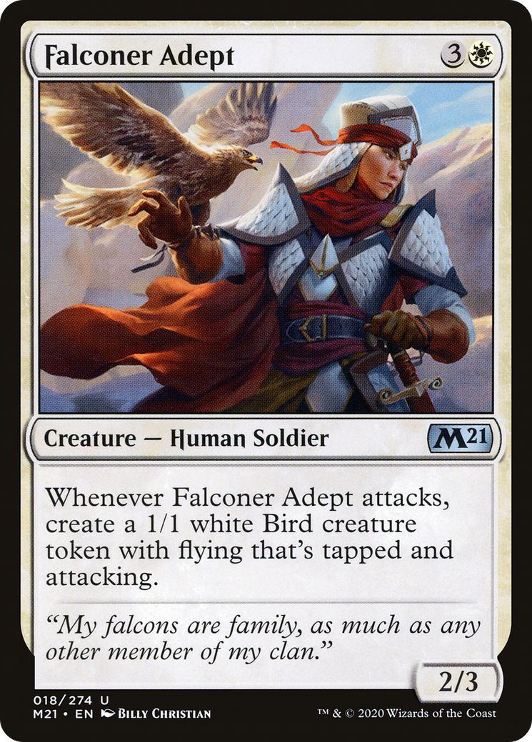 Falconer Adept (M21-018) - Core Set 2021 Foil - Premium MTG Single from Wizards of the Coast - Just $0.08! Shop now at Game Crave Tournament Store