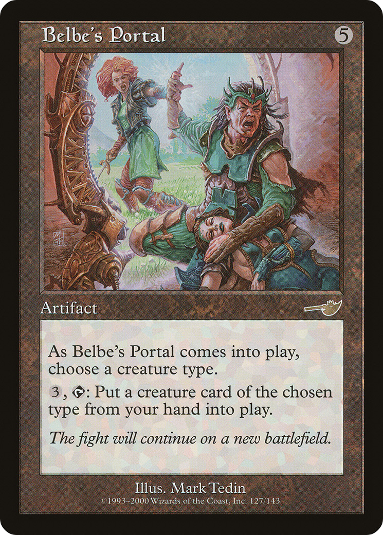 Belbe's Portal (NEM-127) - Nemesis - Premium MTG Single from Wizards of the Coast - Just $0.31! Shop now at Game Crave Tournament Store