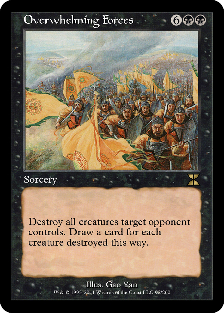 Overwhelming Forces (ME4-092) - Masters Edition IV Foil - Premium MTG Single from Wizards of the Coast - Just $0! Shop now at Game Crave Tournament Store