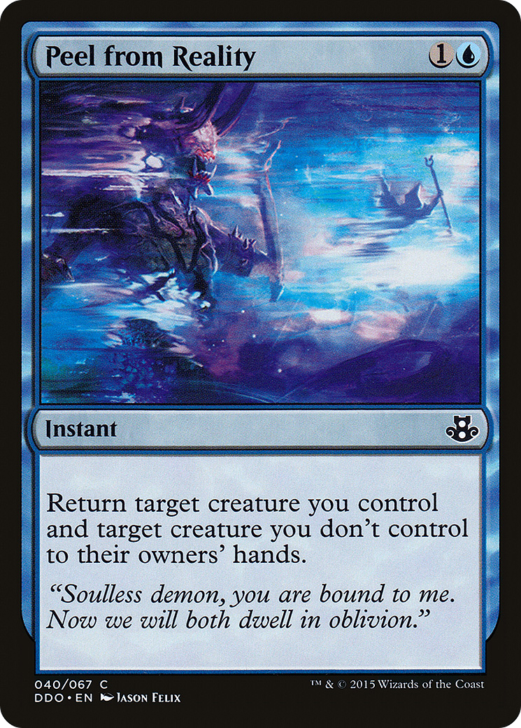 Peel from Reality (DDO-040) - Duel Decks: Elspeth vs. Kiora - Premium MTG Single from Wizards of the Coast - Just $0.08! Shop now at Game Crave Tournament Store