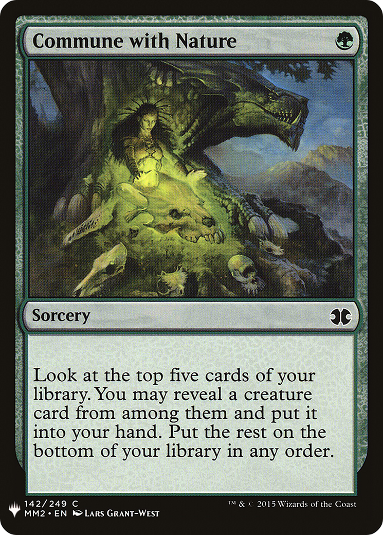 Commune with Nature (MB1-1166) - Mystery Booster - Premium MTG Single from Wizards of the Coast - Just $0.08! Shop now at Game Crave Tournament Store