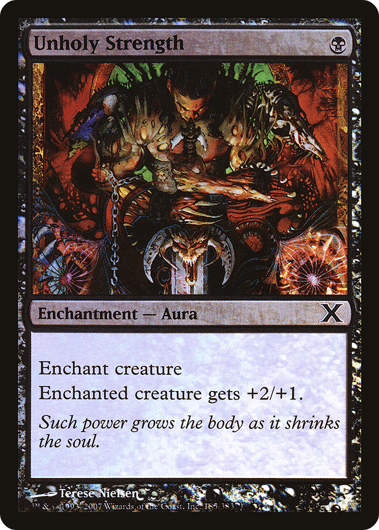 Unholy Strength (10E-185★) - Tenth Edition Foil - Premium MTG Single from Wizards of the Coast - Just $0.46! Shop now at Game Crave Tournament Store