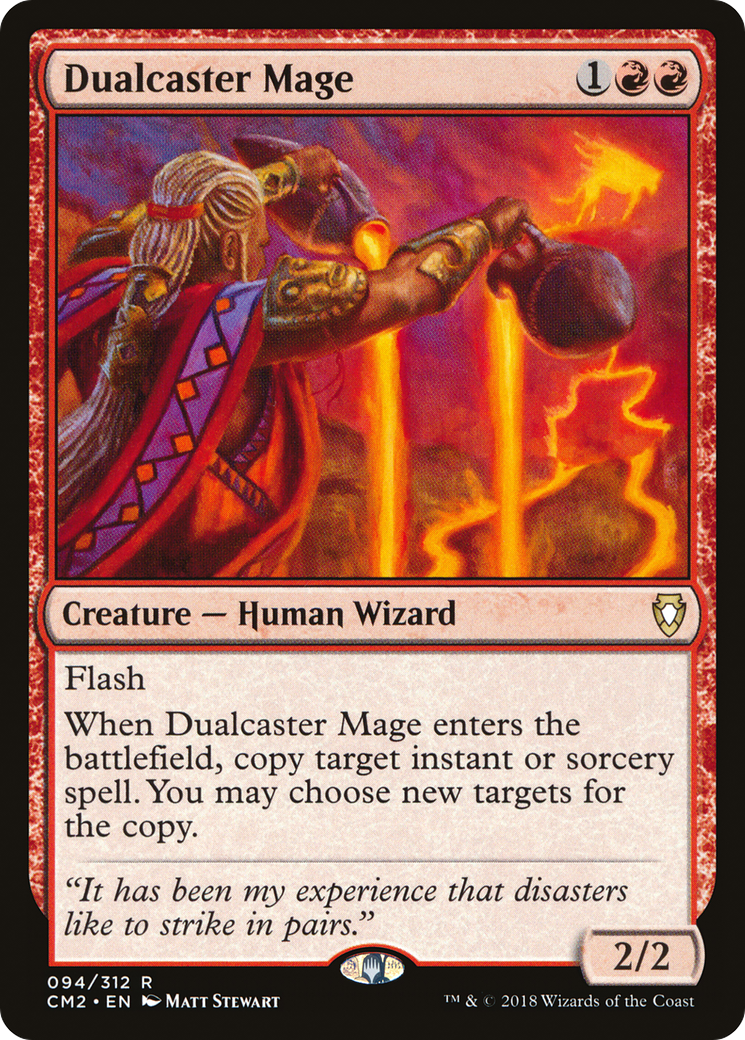 Dualcaster Mage (CM2-094) - Commander Anthology Volume II - Premium MTG Single from Wizards of the Coast - Just $0.42! Shop now at Game Crave Tournament Store