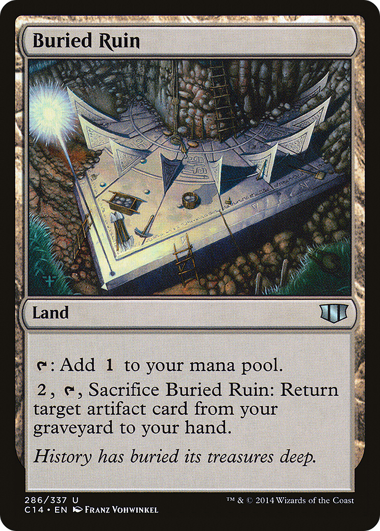 Buried Ruin (C14-286) - Commander 2014 - Premium MTG Single from Wizards of the Coast - Just $0.13! Shop now at Game Crave Tournament Store