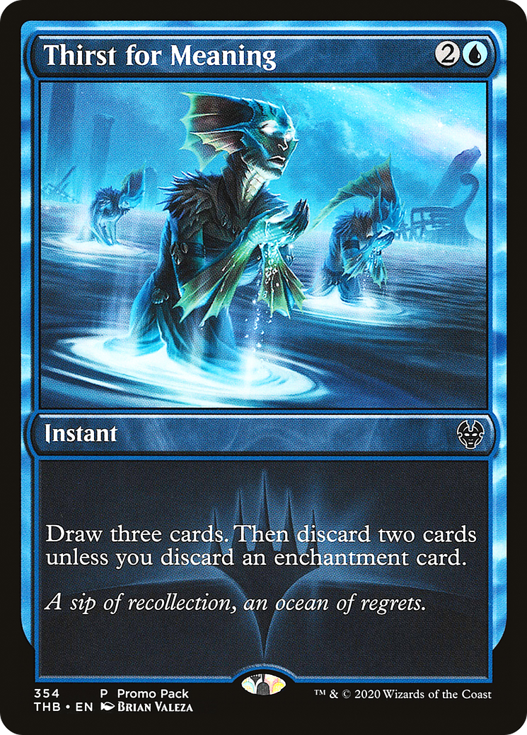 Thirst for Meaning (THB-354) - Theros Beyond Death - Premium MTG Single from Wizards of the Coast - Just $0.10! Shop now at Game Crave Tournament Store
