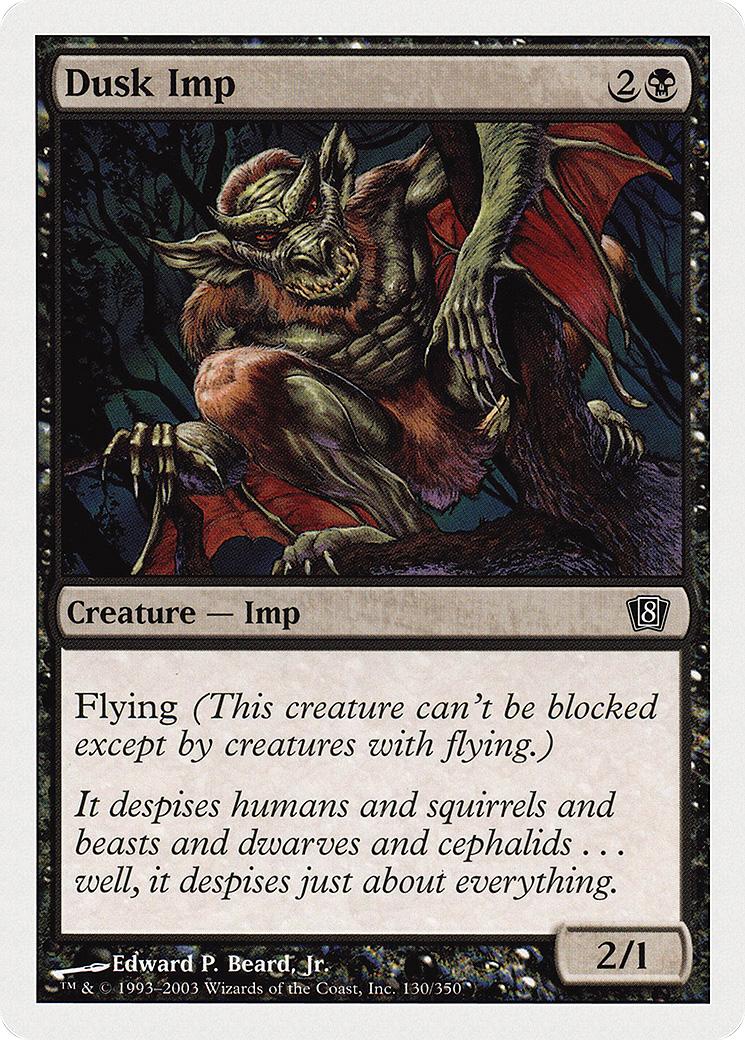 Dusk Imp (8ED-130) - Eighth Edition - Premium MTG Single from Wizards of the Coast - Just $0.08! Shop now at Game Crave Tournament Store