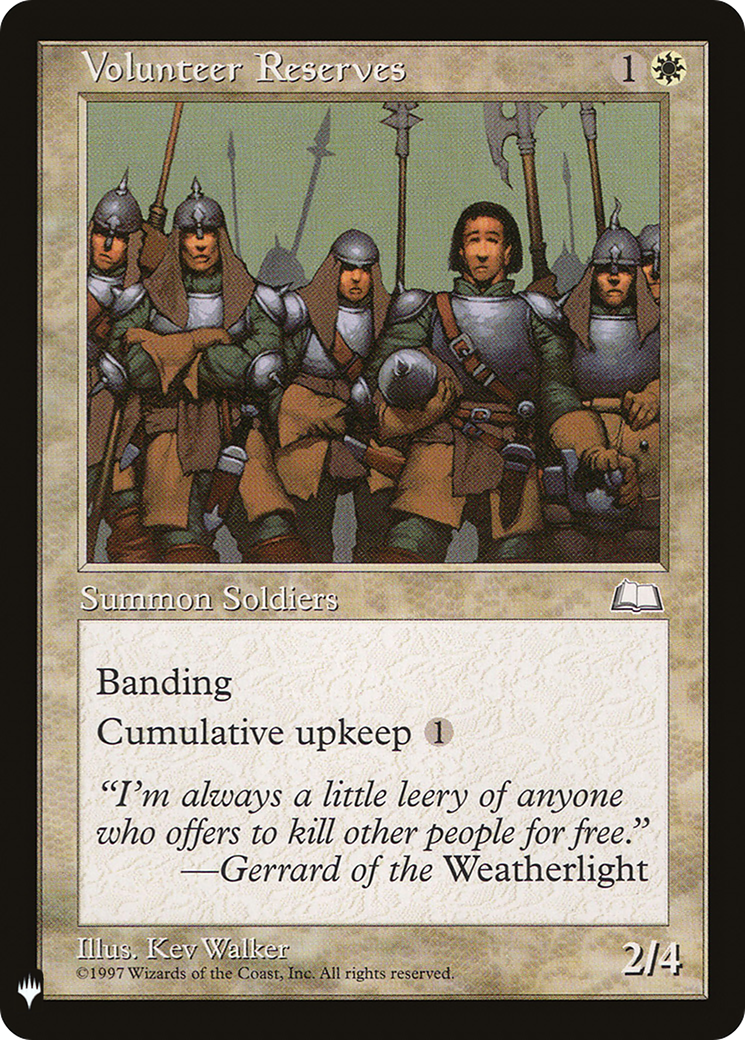 Volunteer Reserves (MB1-268) - Mystery Booster - Premium MTG Single from Wizards of the Coast - Just $0.08! Shop now at Game Crave Tournament Store