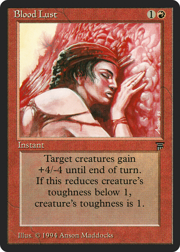Blood Lust (LEG-135) - Legends - Premium MTG Single from Wizards of the Coast - Just $2.91! Shop now at Game Crave Tournament Store