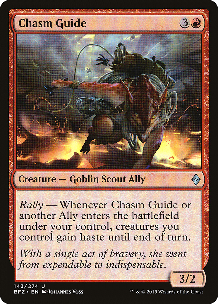 Chasm Guide (BFZ-143) - Battle for Zendikar Foil - Premium MTG Single from Wizards of the Coast - Just $0.11! Shop now at Game Crave Tournament Store