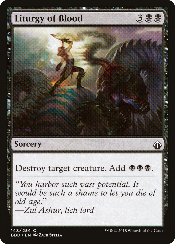 Liturgy of Blood (BBD-148) - Battlebond Foil - Premium MTG Single from Wizards of the Coast - Just $0.08! Shop now at Game Crave Tournament Store