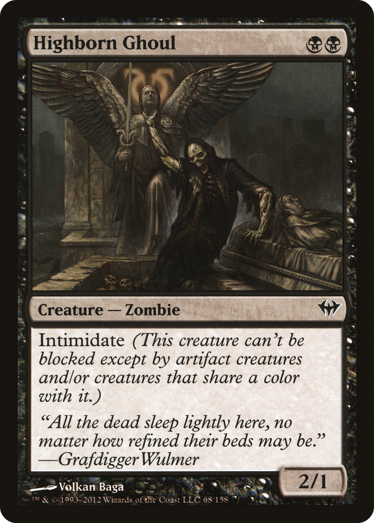 Highborn Ghoul (DKA-068) - Dark Ascension - Premium MTG Single from Wizards of the Coast - Just $0.08! Shop now at Game Crave Tournament Store
