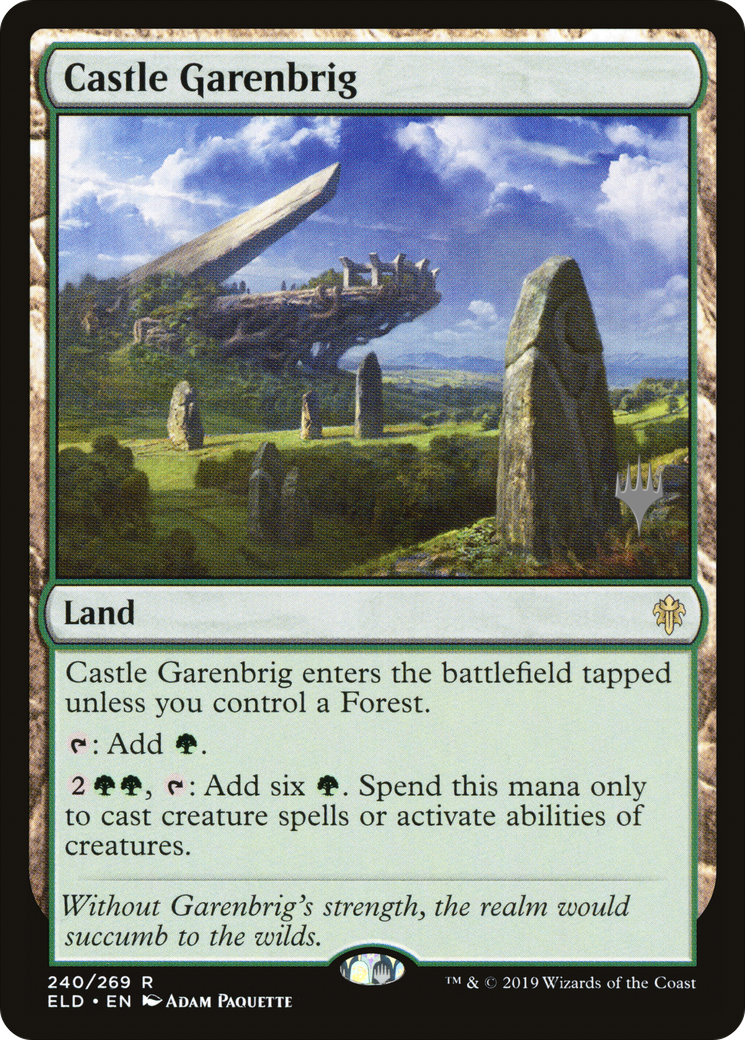 Castle Garenbrig (PELD-240P) - Throne of Eldraine Promos - Premium MTG Single from Wizards of the Coast - Just $1.59! Shop now at Game Crave Tournament Store