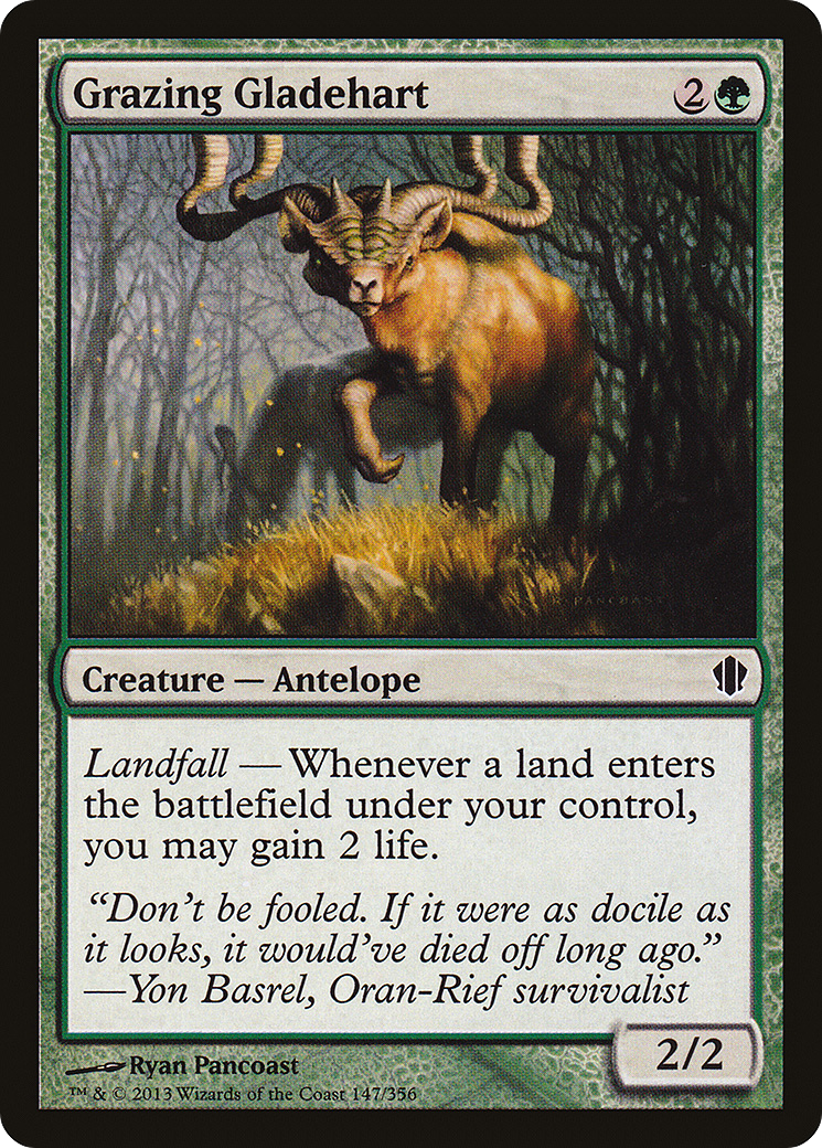 Grazing Gladehart (C13-147) - Commander 2013 - Premium MTG Single from Wizards of the Coast - Just $0.08! Shop now at Game Crave Tournament Store