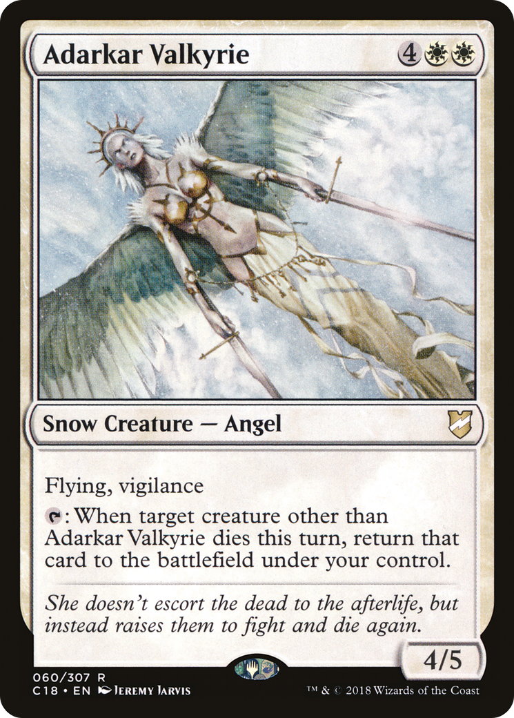Adarkar Valkyrie (C18-060) - Commander 2018 - Premium MTG Single from Wizards of the Coast - Just $0.26! Shop now at Game Crave Tournament Store