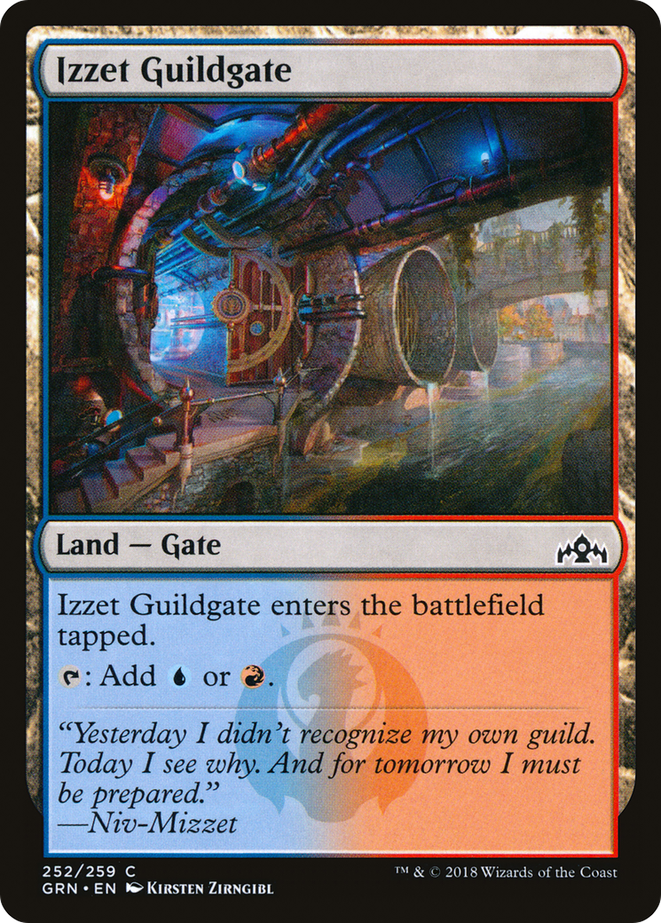 Izzet Guildgate (GRN-252) - Guilds of Ravnica Foil - Premium MTG Single from Wizards of the Coast - Just $0.12! Shop now at Game Crave Tournament Store