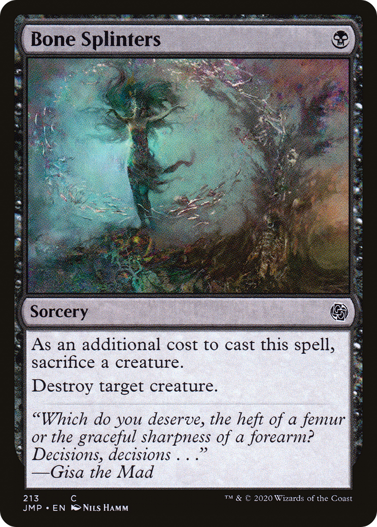 Bone Splinters (JMP-213) - Jumpstart - Premium MTG Single from Wizards of the Coast - Just $0.08! Shop now at Game Crave Tournament Store