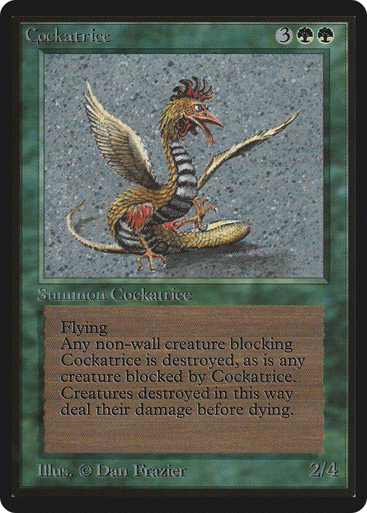 Cockatrice (LEB-190) - Limited Edition Beta - Premium MTG Single from Wizards of the Coast - Just $28.80! Shop now at Game Crave Tournament Store