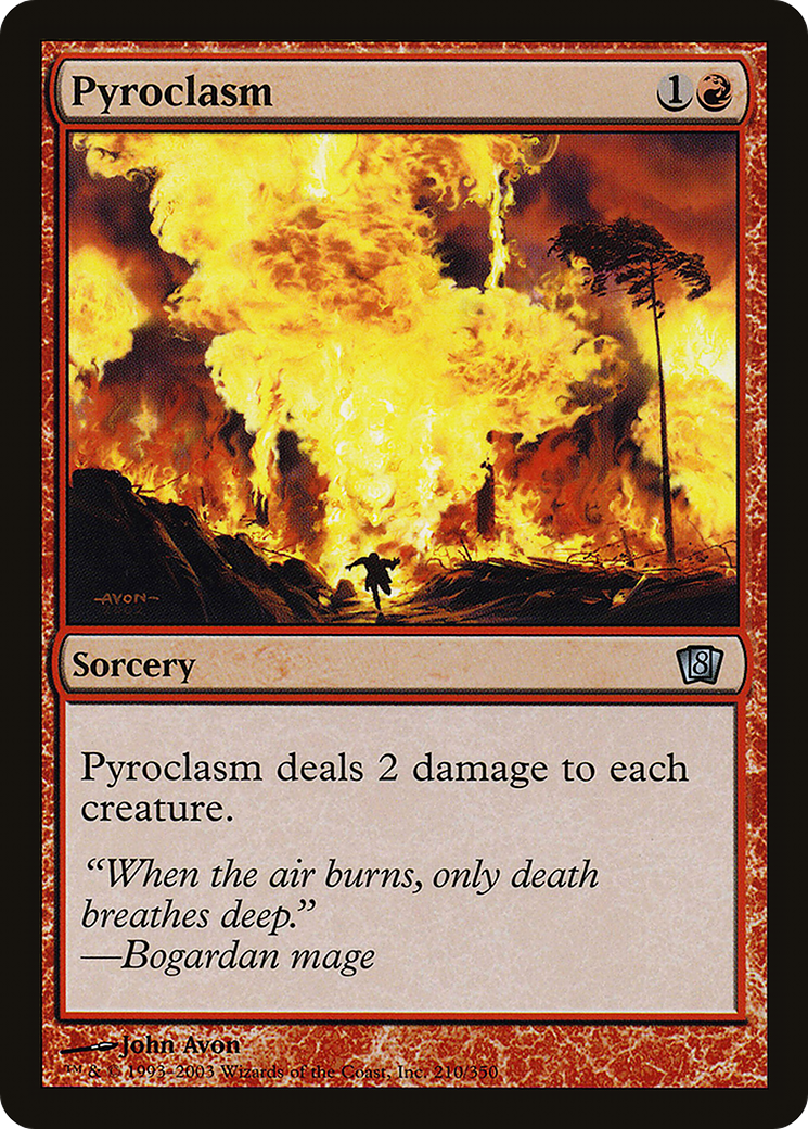 Pyroclasm (8ED-210★) - 8th Edition Foil