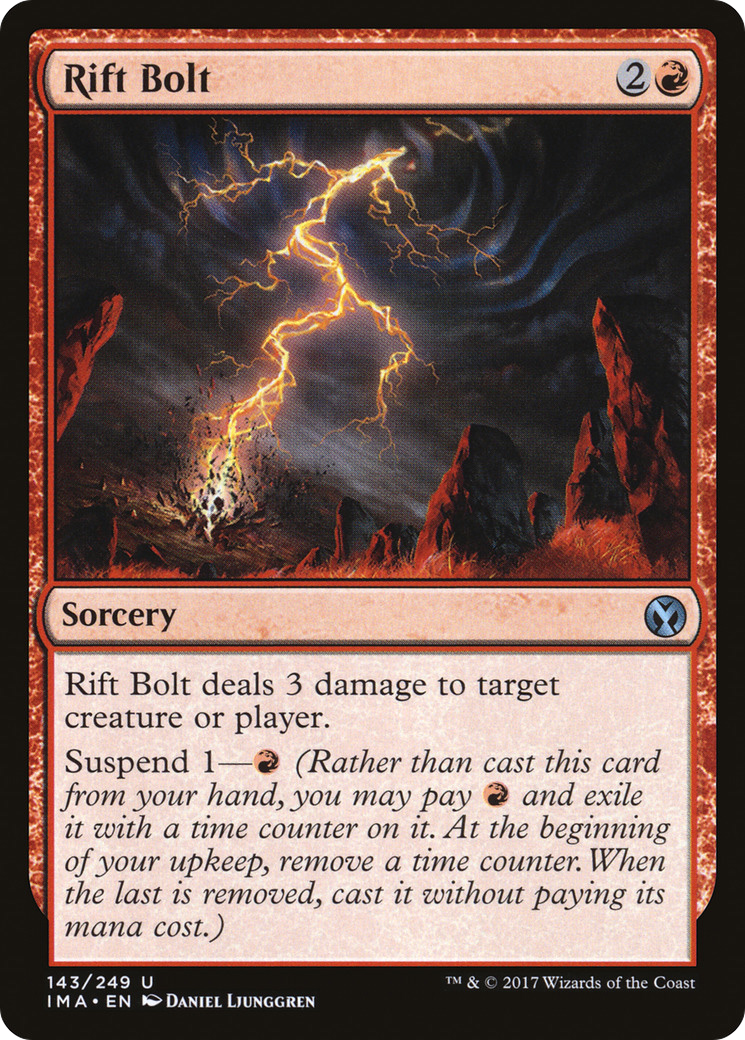 Rift Bolt (IMA-143) - Iconic Masters Foil - Premium MTG Single from Wizards of the Coast - Just $0.08! Shop now at Game Crave Tournament Store