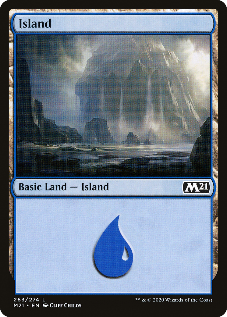 Island (M21-263) - Core Set 2021 - Premium MTG Single from Wizards of the Coast - Just $0.09! Shop now at Game Crave Tournament Store