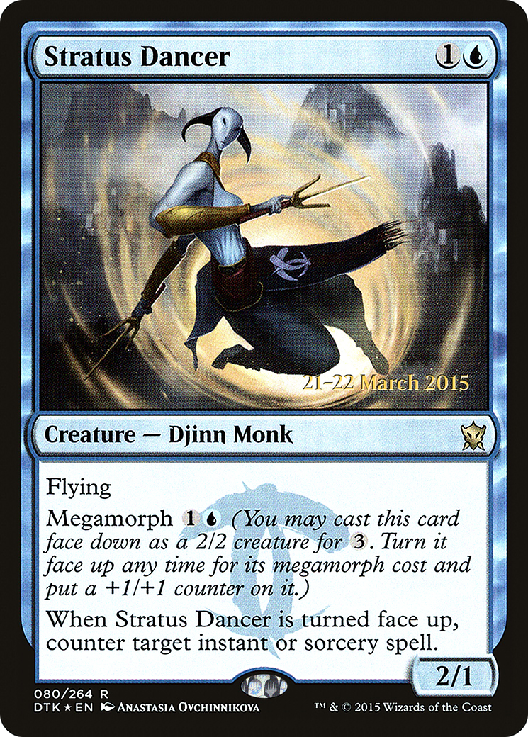 Stratus Dancer (PDTK-80S) - Dragons of Tarkir Promos Foil - Premium MTG Single from Wizards of the Coast - Just $0.40! Shop now at Game Crave Tournament Store