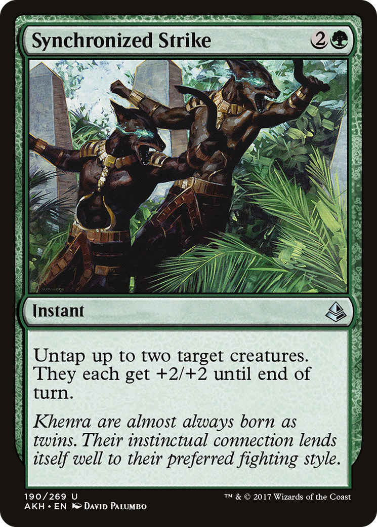 Synchronized Strike (AKH-190) - Amonkhet - Premium MTG Single from Wizards of the Coast - Just $0.08! Shop now at Game Crave Tournament Store