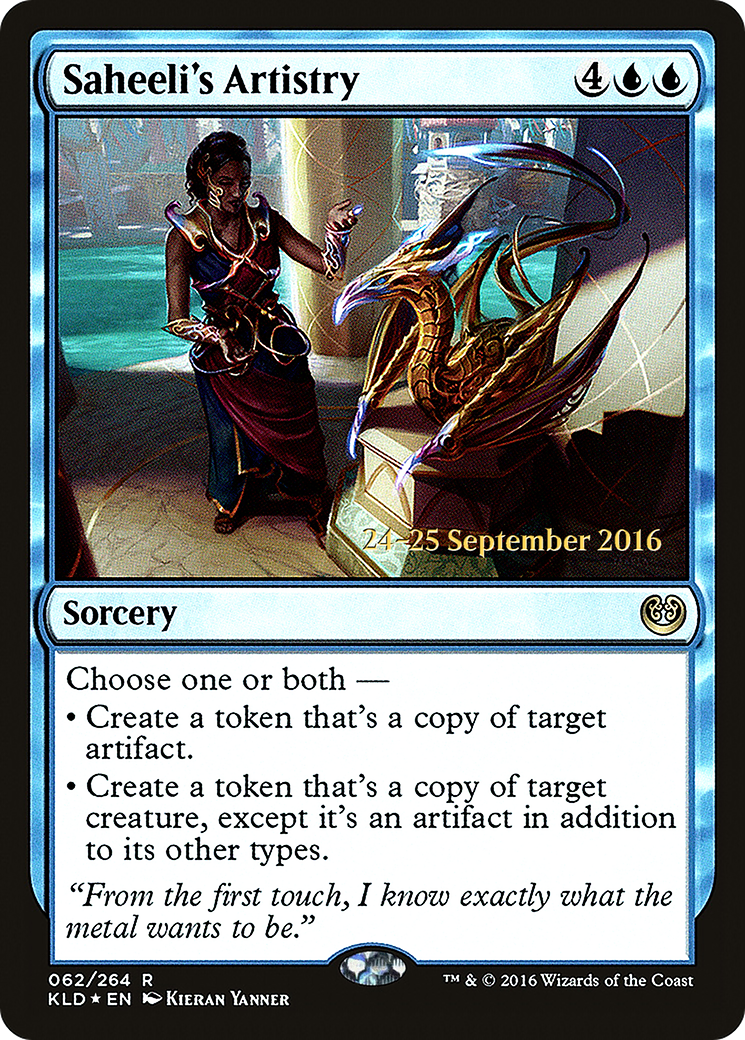 Saheeli's Artistry (PKLD-62S) - Kaladesh Promos Foil - Premium MTG Single from Wizards of the Coast - Just $0.09! Shop now at Game Crave Tournament Store