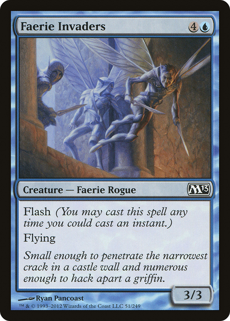 Faerie Invaders (M13-051) - Magic 2013 Foil - Premium MTG Single from Wizards of the Coast - Just $0.08! Shop now at Game Crave Tournament Store