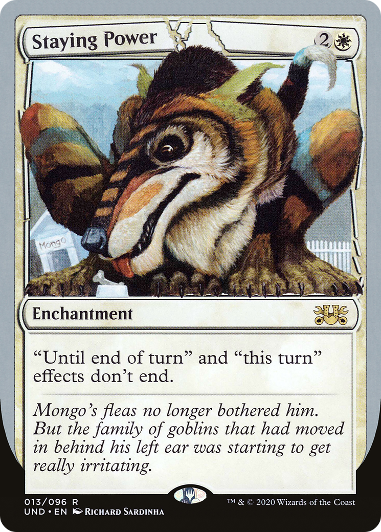 Staying Power (UND-013) - Unsanctioned - Premium MTG Single from Wizards of the Coast - Just $0.08! Shop now at Game Crave Tournament Store