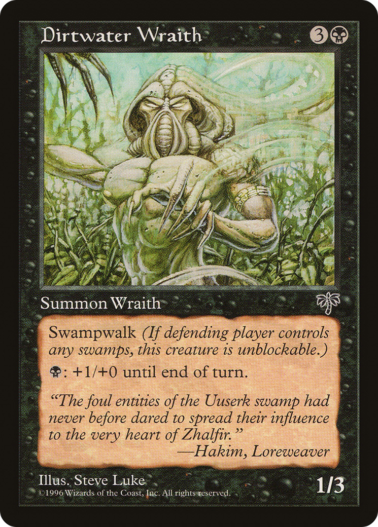 Dirtwater Wraith (MIR-117) - Mirage - Premium MTG Single from Wizards of the Coast - Just $0.08! Shop now at Game Crave Tournament Store