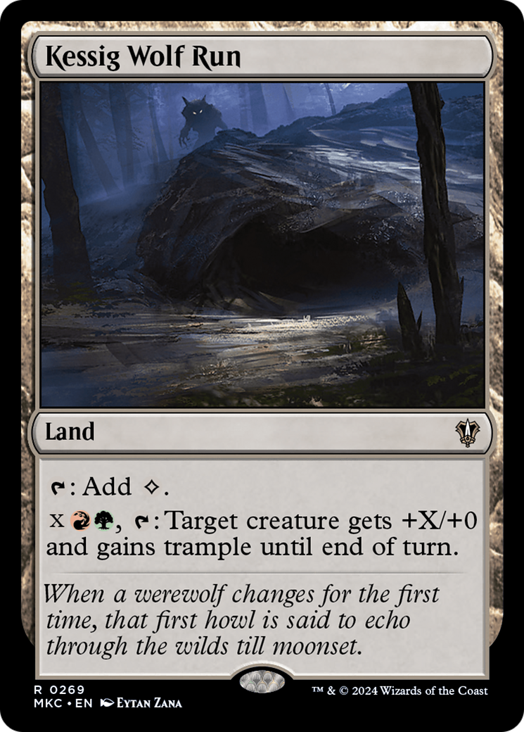 Kessig Wolf Run (MKC-269) - Murders at Karlov Manor Commander - Premium MTG Single from Wizards of the Coast - Just $0.26! Shop now at Game Crave Tournament Store