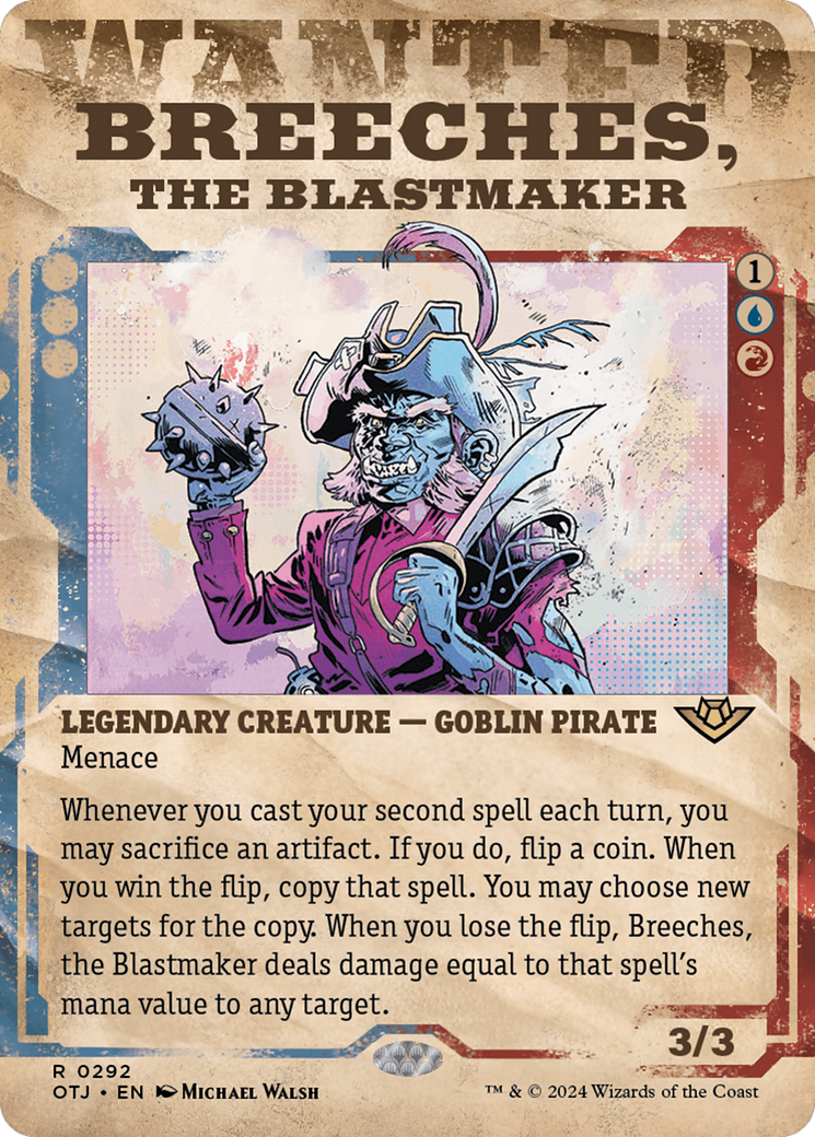 Breeches, the Blastmaker (OTJ-292) - Outlaws of Thunder Junction: (Showcase) Foil - Premium MTG Single from Wizards of the Coast - Just $0.29! Shop now at Game Crave Tournament Store