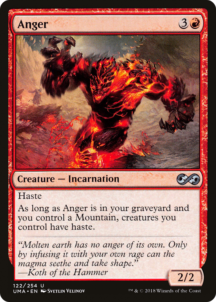 Anger (UMA-122) - Ultimate Masters Foil - Premium MTG Single from Wizards of the Coast - Just $1.52! Shop now at Game Crave Tournament Store