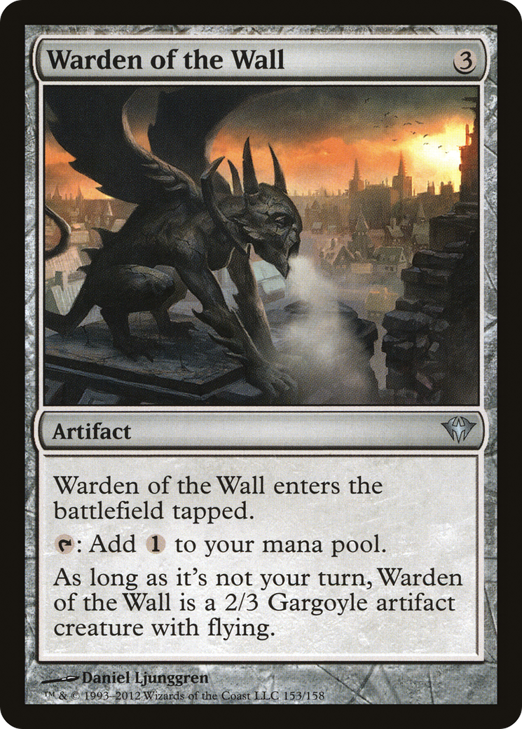 Warden of the Wall (DKA-153) - Dark Ascension Foil - Premium MTG Single from Wizards of the Coast - Just $0.55! Shop now at Game Crave Tournament Store