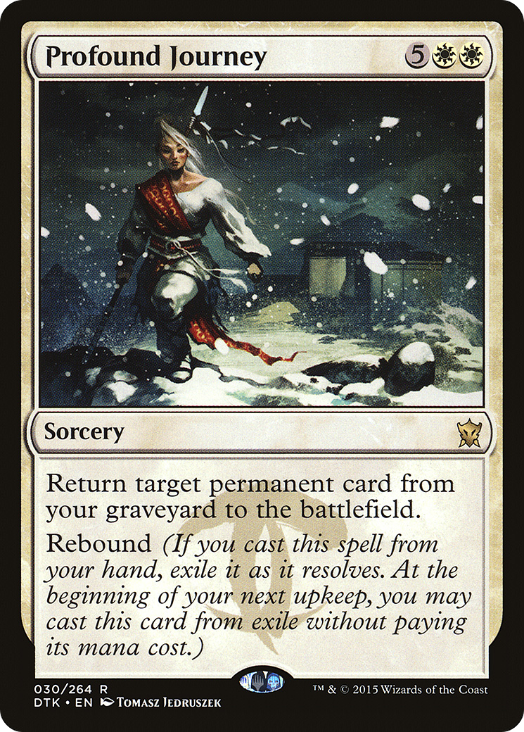 Profound Journey (DTK-030) - Dragons of Tarkir Foil - Premium MTG Single from Wizards of the Coast - Just $0.11! Shop now at Game Crave Tournament Store