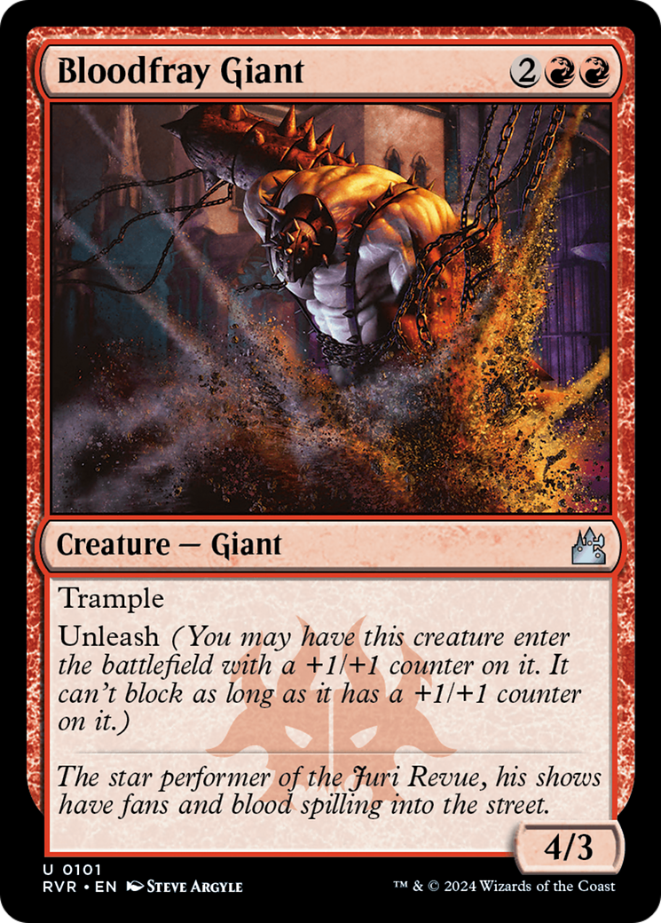 Bloodfray Giant (RVR-101) - Ravnica Remastered - Premium MTG Single from Wizards of the Coast - Just $0.25! Shop now at Game Crave Tournament Store
