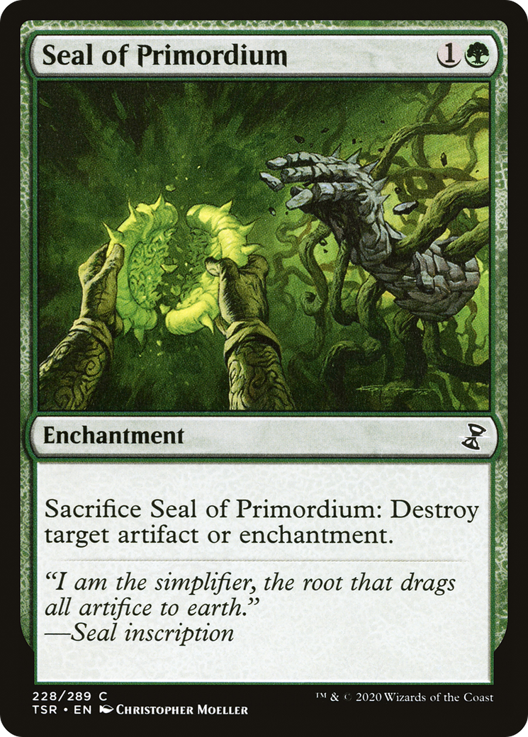 Seal of Primordium (TSR-228) - Time Spiral Remastered - Premium MTG Single from Wizards of the Coast - Just $0.08! Shop now at Game Crave Tournament Store