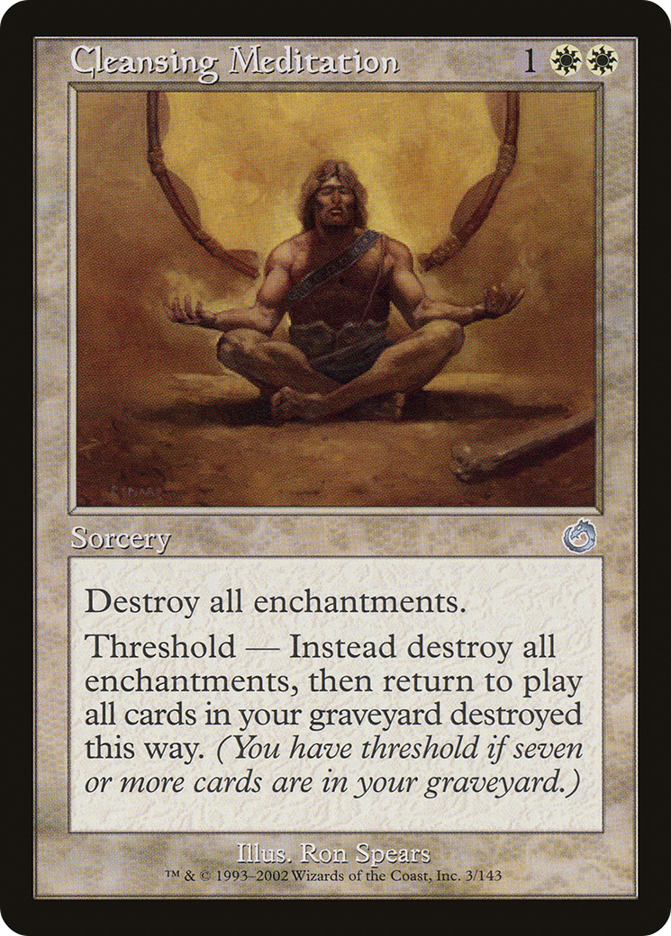 Cleansing Meditation (TOR-003) - Torment Foil - Premium MTG Single from Wizards of the Coast - Just $3.34! Shop now at Game Crave Tournament Store