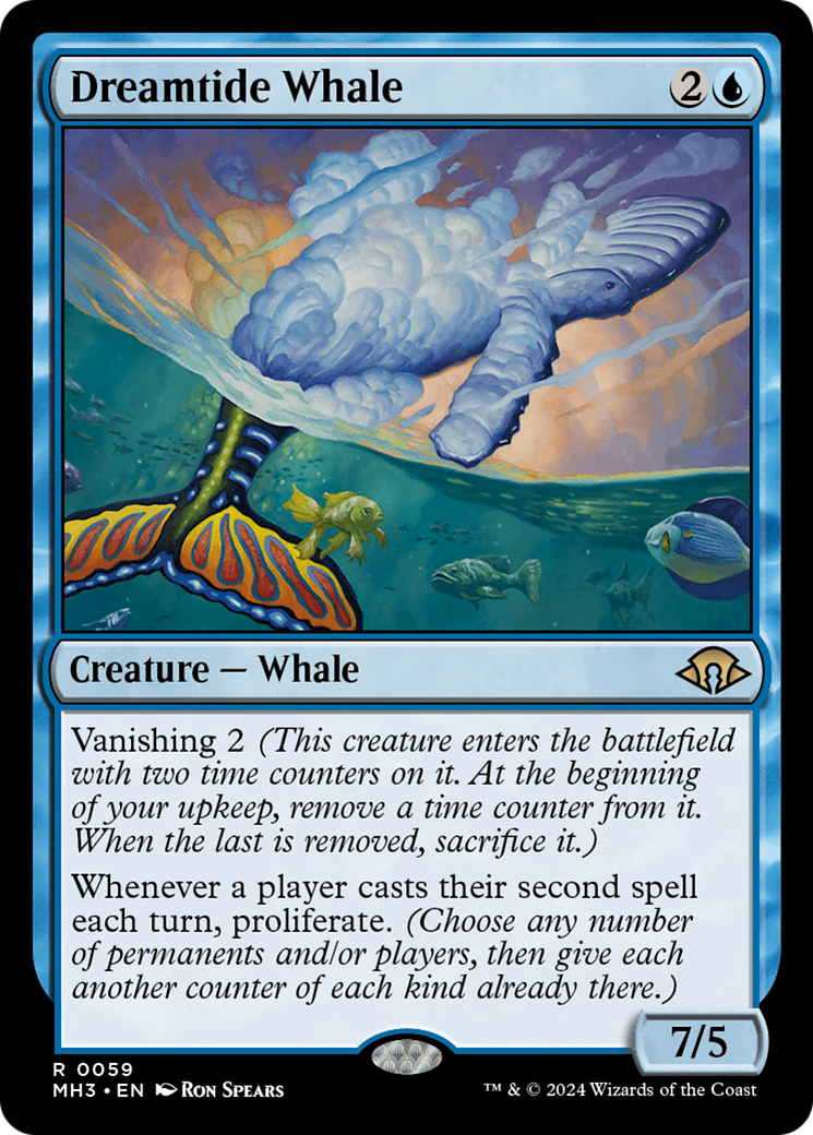 Dreamtide Whale (MH3-059) - Modern Horizons 3 - Premium MTG Single from Wizards of the Coast - Just $2.87! Shop now at Game Crave Tournament Store