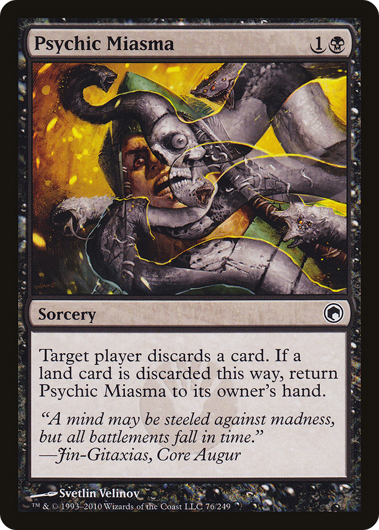 Psychic Miasma (SOM-076) - Scars of Mirrodin Foil - Premium MTG Single from Wizards of the Coast - Just $0.21! Shop now at Game Crave Tournament Store