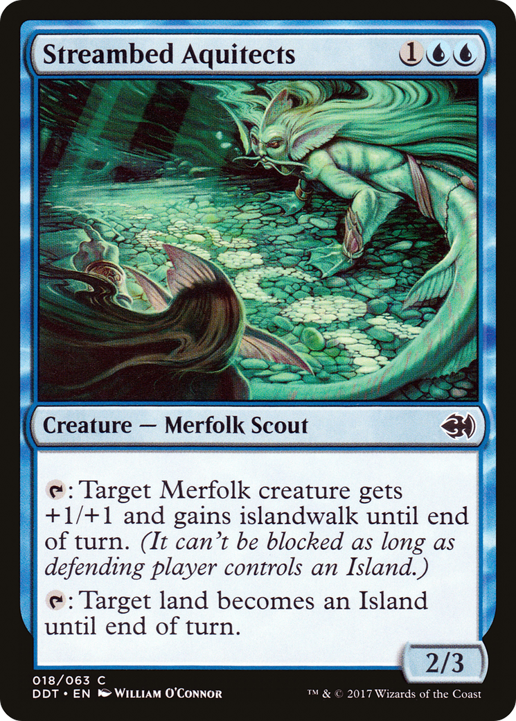 Streambed Aquitects (DDT-018) - Duel Decks: Merfolk vs. Goblins - Premium MTG Single from Wizards of the Coast - Just $0.08! Shop now at Game Crave Tournament Store
