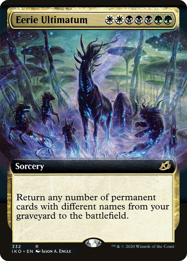 Eerie Ultimatum (IKO-332) - Ikoria: Lair of Behemoths: (Extended Art) Foil - Premium MTG Single from Wizards of the Coast - Just $4.10! Shop now at Game Crave Tournament Store