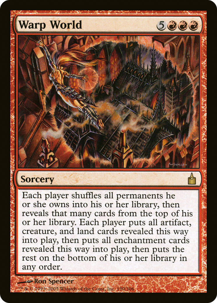 Warp World (RAV-150) - Ravnica: City of Guilds - Premium MTG Single from Wizards of the Coast - Just $0.18! Shop now at Game Crave Tournament Store