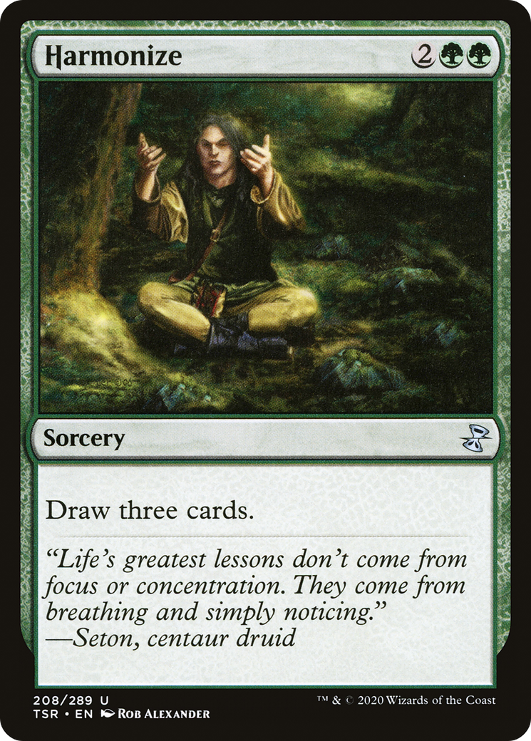 Harmonize (TSR-208) - Time Spiral Remastered Foil - Premium MTG Single from Wizards of the Coast - Just $0.14! Shop now at Game Crave Tournament Store