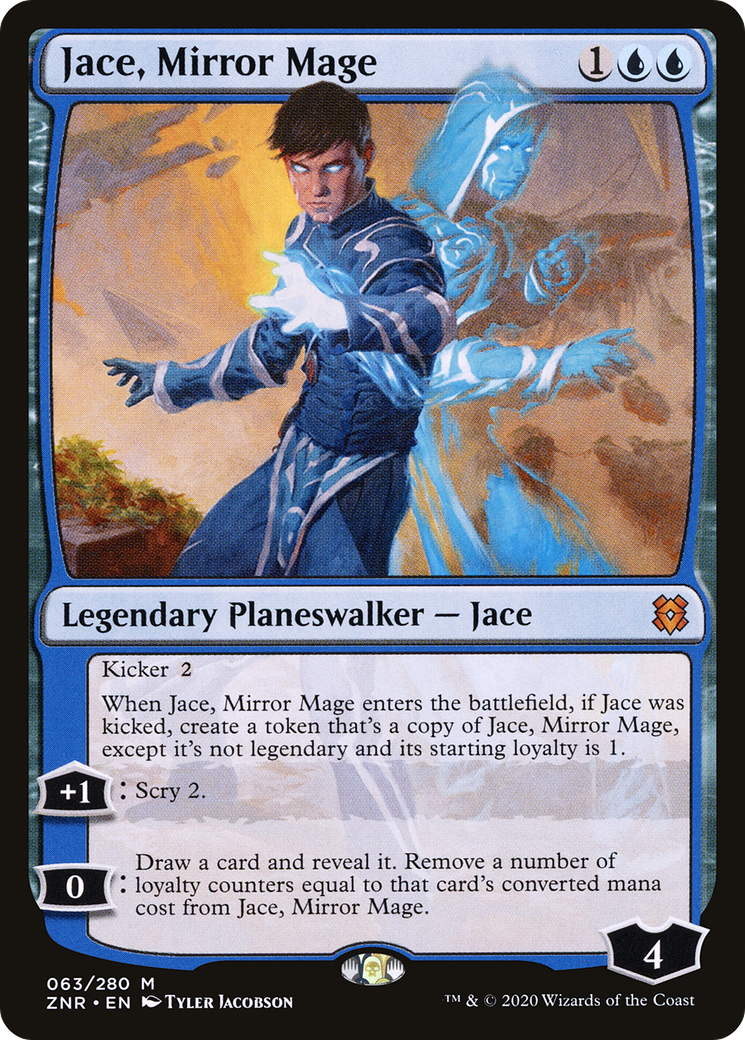 Jace, Mirror Mage (ZNR-063) - Zendikar Rising Foil - Premium MTG Single from Wizards of the Coast - Just $0.12! Shop now at Game Crave Tournament Store
