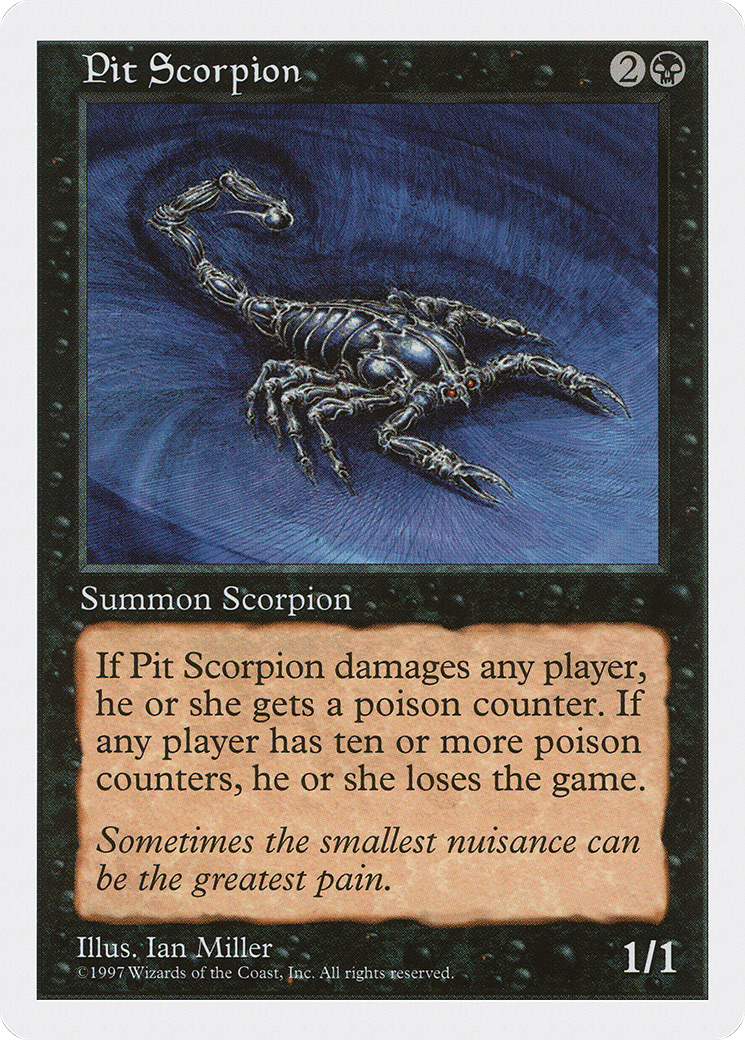 Pit Scorpion (5ED-187) - Fifth Edition - Premium MTG Single from Wizards of the Coast - Just $0.08! Shop now at Game Crave Tournament Store