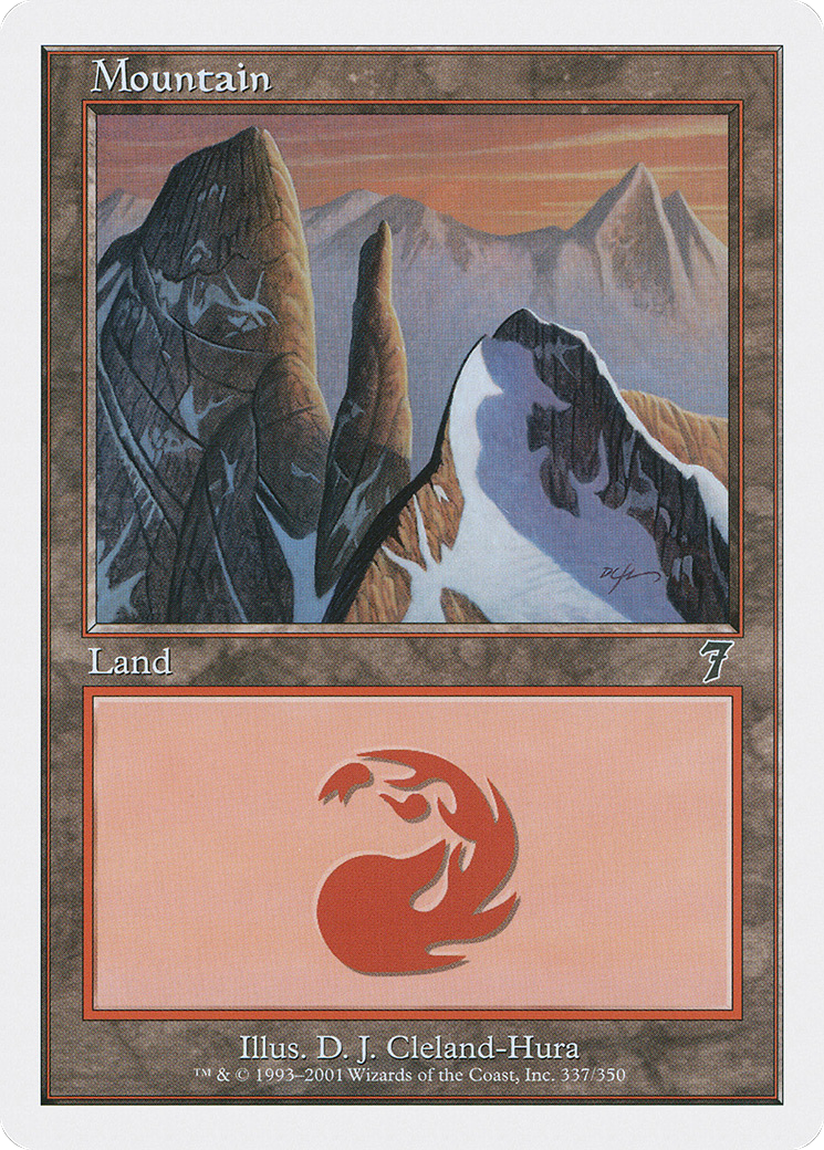 Mountain (7ED-337) - Seventh Edition - Premium MTG Single from Wizards of the Coast - Just $0.08! Shop now at Game Crave Tournament Store
