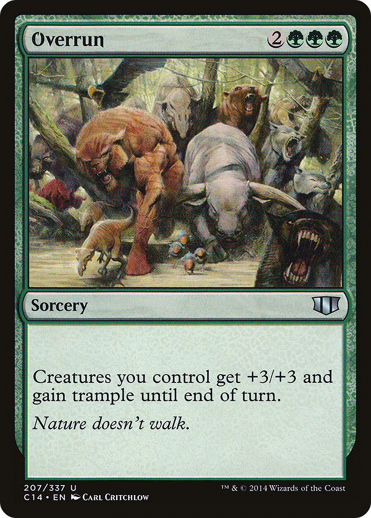 Overrun (C14-207) - Commander 2014 - Premium MTG Single from Wizards of the Coast - Just $0.08! Shop now at Game Crave Tournament Store